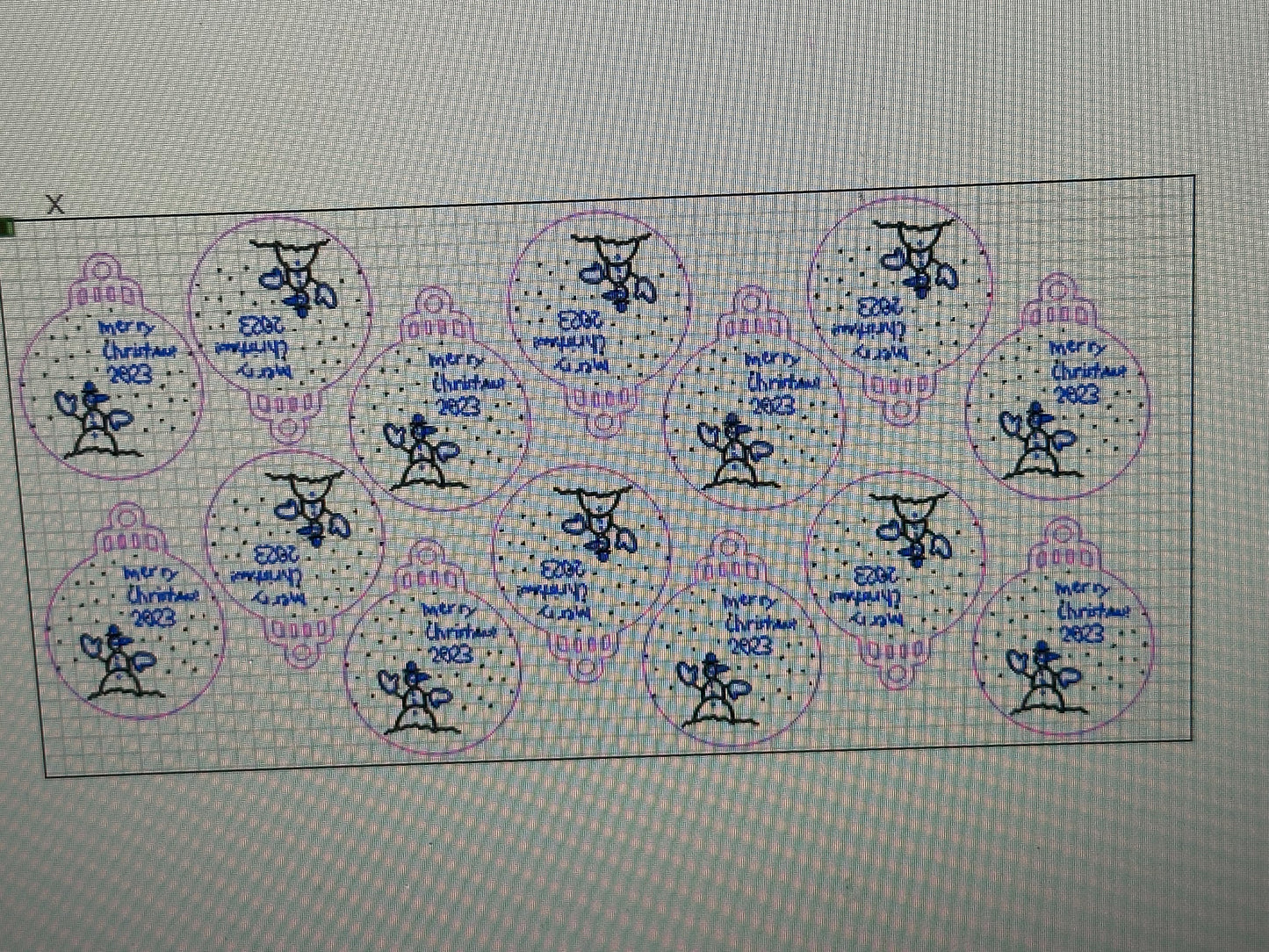 (deposit) Child Artwork on Wood Ornament